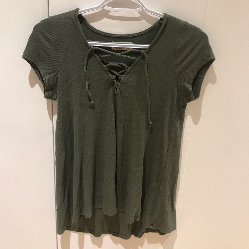 Army Green Hollister T-shirt